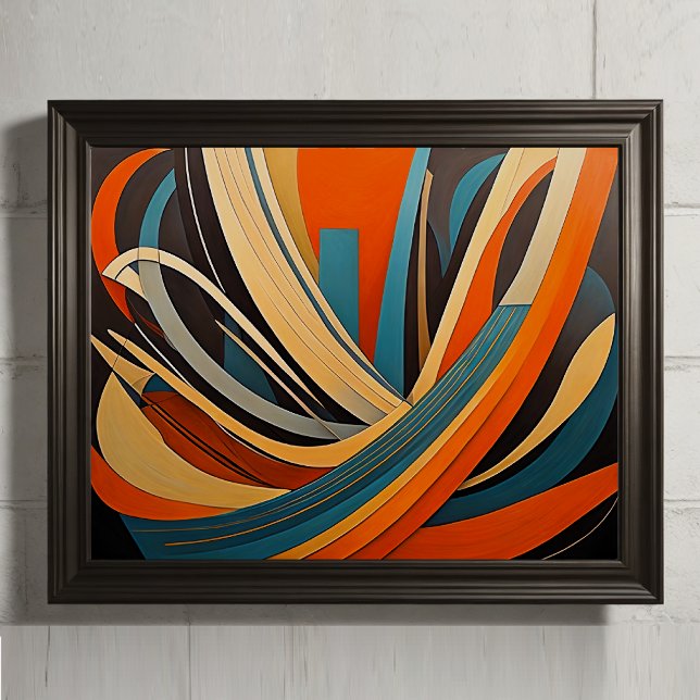 Affiche Conception abstraite moderne Futurisme 4:5 (Créateur téléchargé)