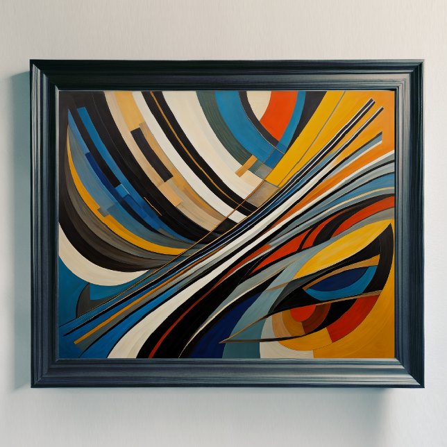 Affiche Conception abstraite moderne Futurisme 4:5 (Créateur téléchargé)