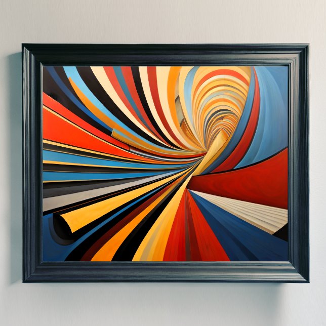 Affiche Conception abstraite moderne Futurisme 4:5 (Créateur téléchargé)