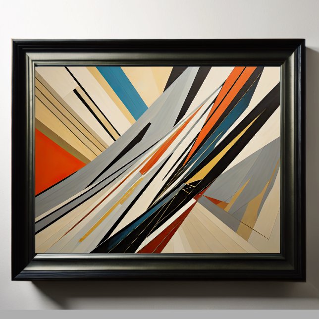 Affiche Conception abstraite moderne Futurisme 4:5 (Créateur téléchargé)
