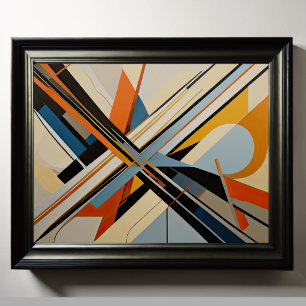 Affiche Conception abstraite moderne Futurisme 4:5