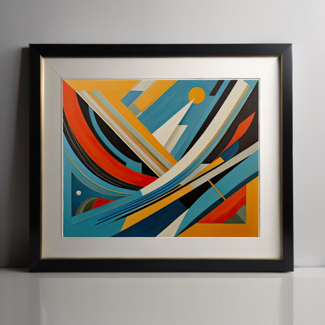 Affiche Conception abstraite moderne Futurisme 4:5 (Créateur téléchargé)