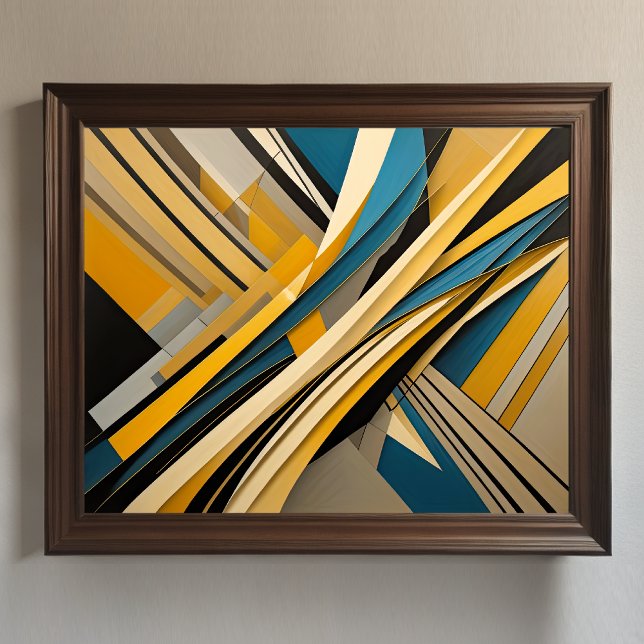 Affiche Conception abstraite moderne Futurisme 4:5 (Créateur téléchargé)