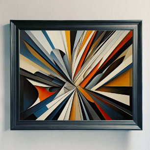 Affiche Conception abstraite moderne Futurisme 4:5