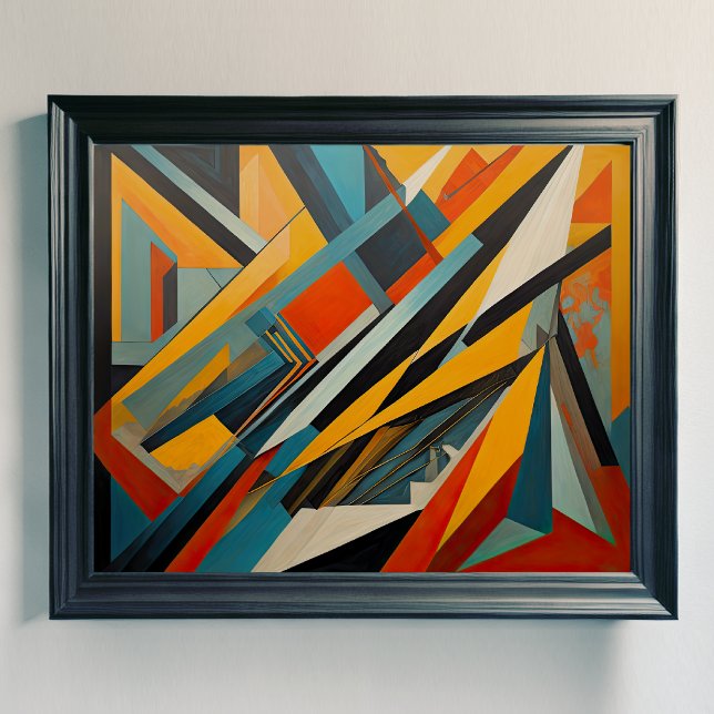 Affiche Conception abstraite moderne Futurisme 4:5 (Créateur téléchargé)