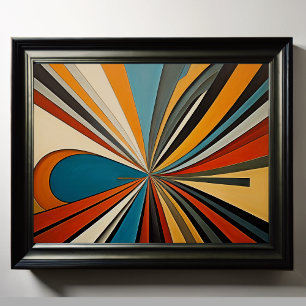 Affiche Conception abstraite moderne Futurisme 4:5