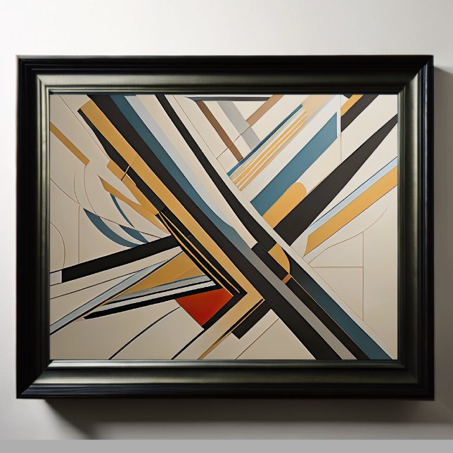 Affiche Conception abstraite moderne Futurisme 4:5 (Créateur téléchargé)