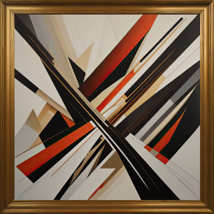 Affiche Conception Abstraite Moderne Futurisme III