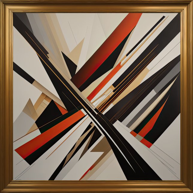 Affiche Conception abstraite moderne Futurisme III (Créateur téléchargé)