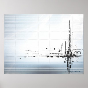 Affiche Conception abstraite sur grille