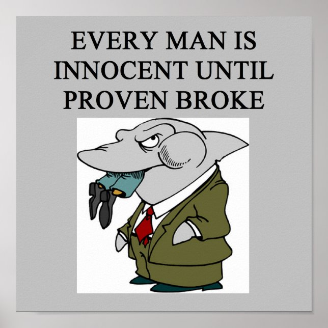 Affiche conception amusante des avocats / avocats (Devant)