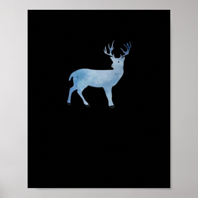 Affiche Conception Artistique Moderne de Cerf  (Devant)