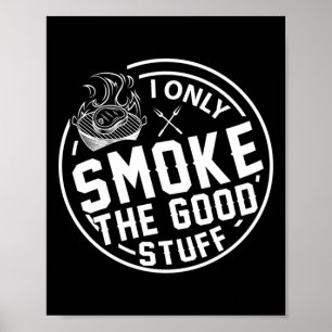 Affiche Conception BBQ pour hommes qui grillent seulement