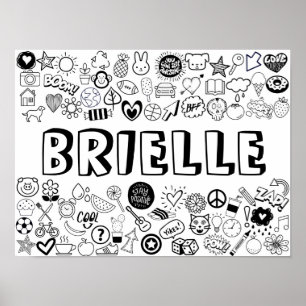 Affiche Conception "BRIELLE" couleur-it-Yourself