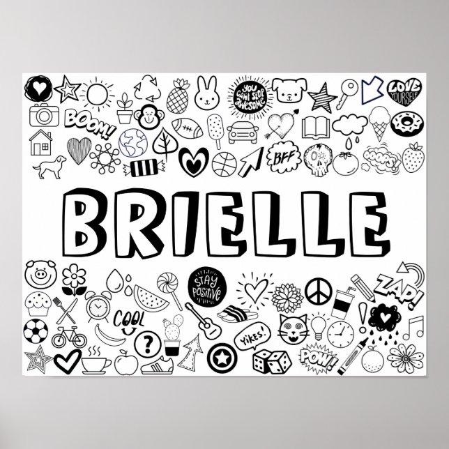 Affiche Conception "BRIELLE" couleur-it-Yourself (Devant)