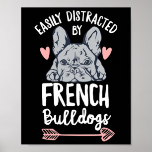 Affiche Conception Bulldog Pour Un Propriétaire Français