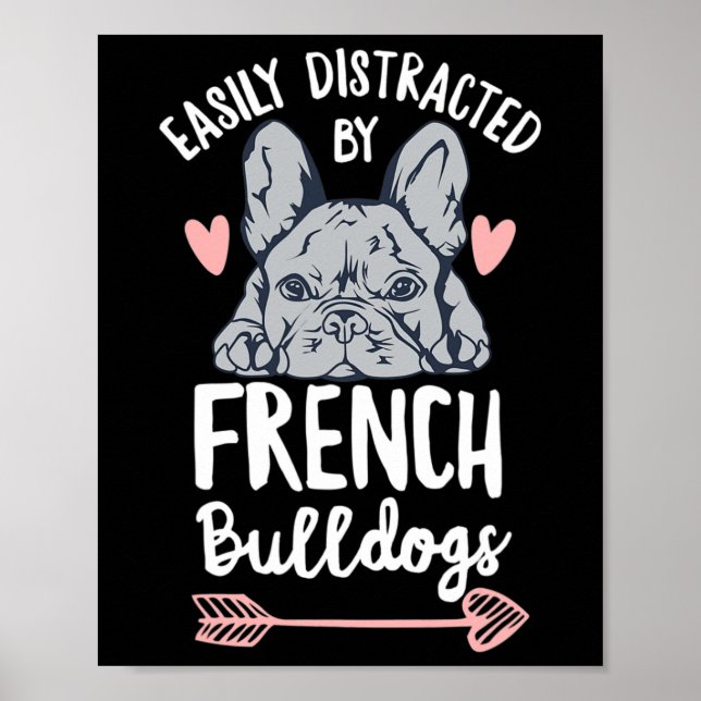 Affiche Conception Bulldog Pour Un Propriétaire Français (Devant)