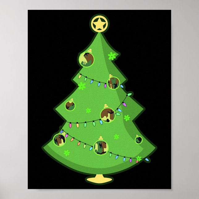 Affiche Conception Camouflage Noël Camo (Devant)