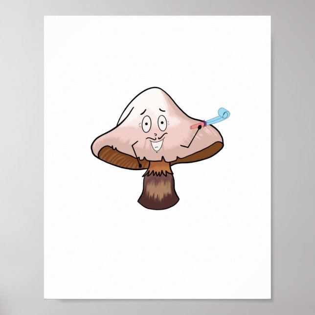 Affiche Conception champignon, champignon de fête (Devant)