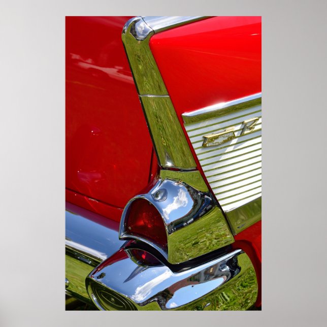 Affiche Conception classique de voiture Chevy (Devant)