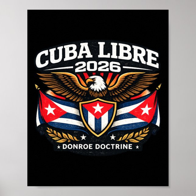 Affiche Conception Cuba Cuba Libre Doctrine Donroe (Devant)