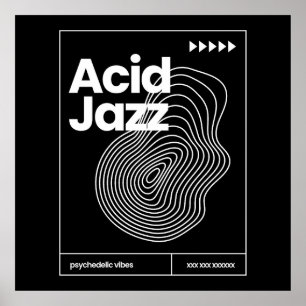 Affiche conception d'affiche de musique Acid Jazz