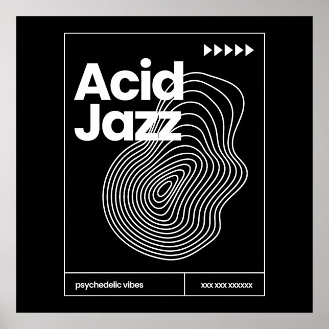 Affiche conception d'affiche de musique Acid Jazz (Devant)