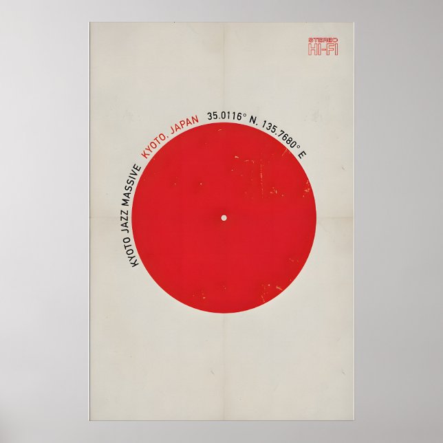 Affiche Conception d'affiche originale de Kyoto Jazz Massi (Devant)