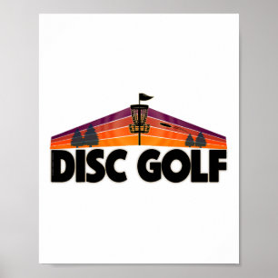 Affiche Conception d'amour de golf à disque rétro - Sport