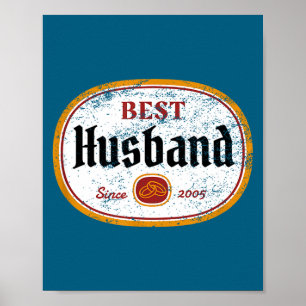 Affiche Conception d'anniversaire de mariage d'homme depui