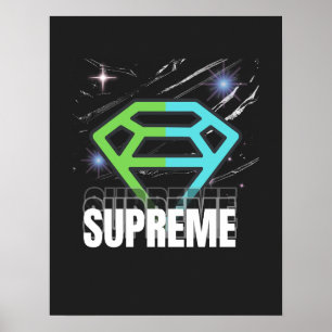 Affiche conception d'art mural suprême