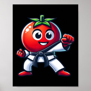 Affiche Conception d'arts martiaux la plus drôle de tomate