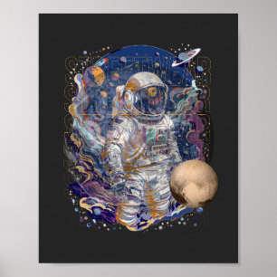 Affiche Conception d'astronaute