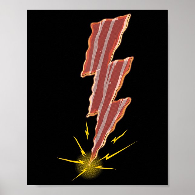 Affiche Conception De Bacon Cool Pour Hommes Femmes Enfant (Devant)
