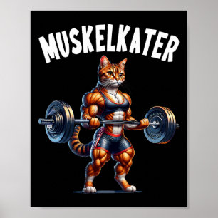 Affiche Conception de barre de chat pour les bodybuilders