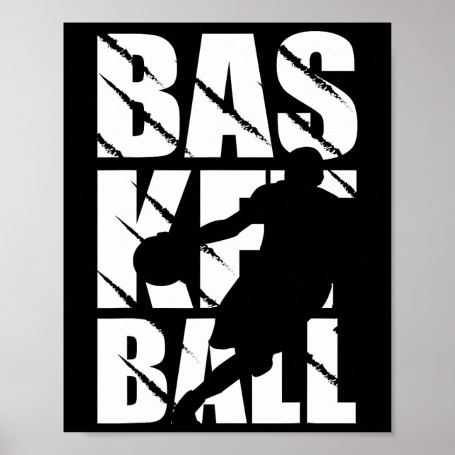 Affiche Conception De Basket-Ball Pour Lecteur Et Panier D (Devant)
