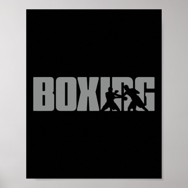 Affiche Conception De Boxe Pour Boxer - Boxe (Devant)