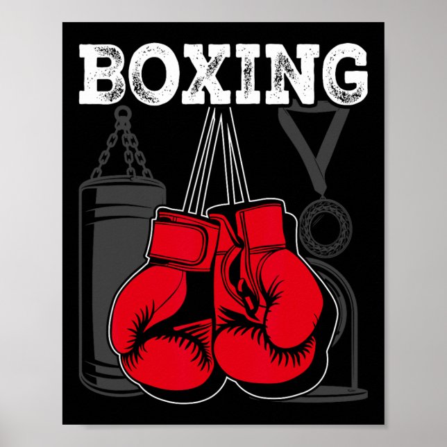 Affiche Conception De Boxe Pour Boxer - Boxe 1 (Devant)