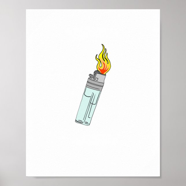 Affiche Conception de briquet et de flamme (Devant)