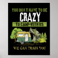 Conception de cadeau de drôle de blague de camping