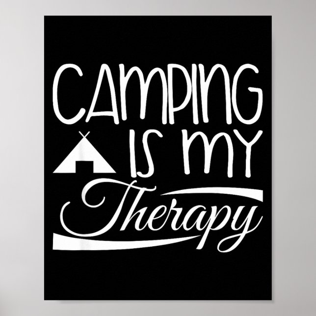 Affiche Conception de camping-car - le camping est ma thér (Devant)