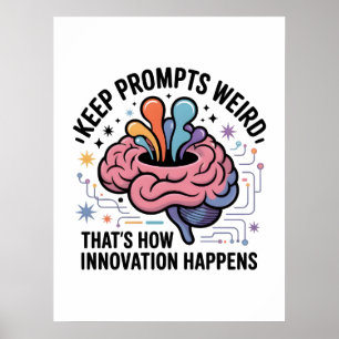 Affiche Conception de cerveau d'innovation en intelligence