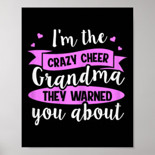 Affiche Conception de cheerleading pour une grand-mère che