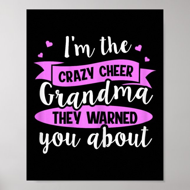 Affiche Conception de cheerleading pour une grand-mère che (Devant)