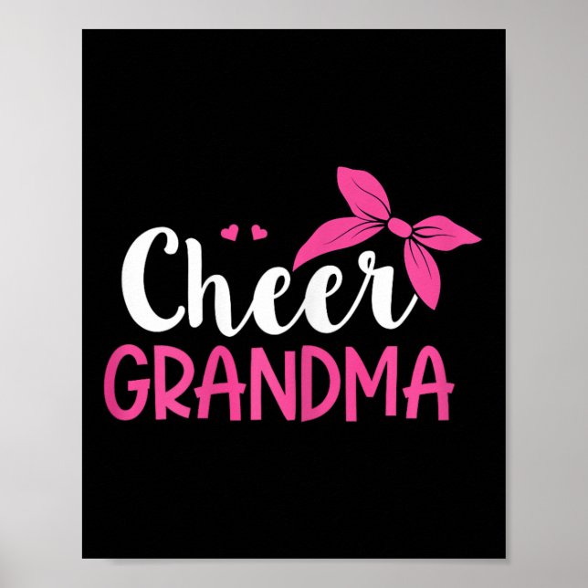 Affiche Conception de cheerleading pour une grand-mère che (Devant)