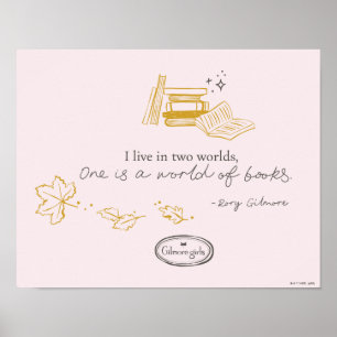 Affiche Conception de citation de livre de Rory Gilmore Gi