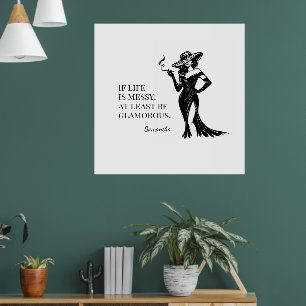 Affiche Conception de citation de style glamour personnali