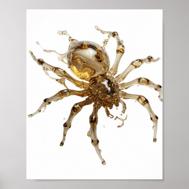 Affiche Conception de citation Sharp Gold GOLDEN SPIDER (Devant)