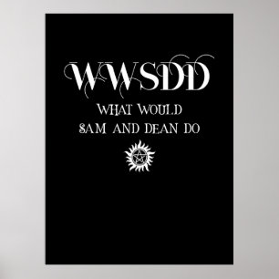 Affiche Conception de citation WWSDD avec symbole de solei