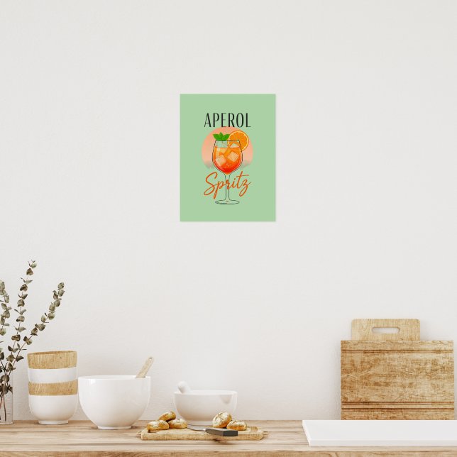 Affiche Conception de cocktail Aperol Spritz (Cuisine)